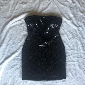 bebe sequin mini dress